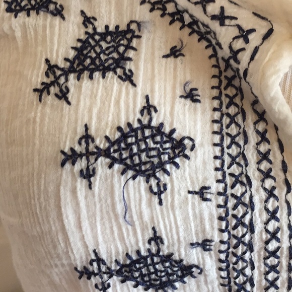 Cynthia Rowley cotton cross-stitch tank - Picture 3 of 4